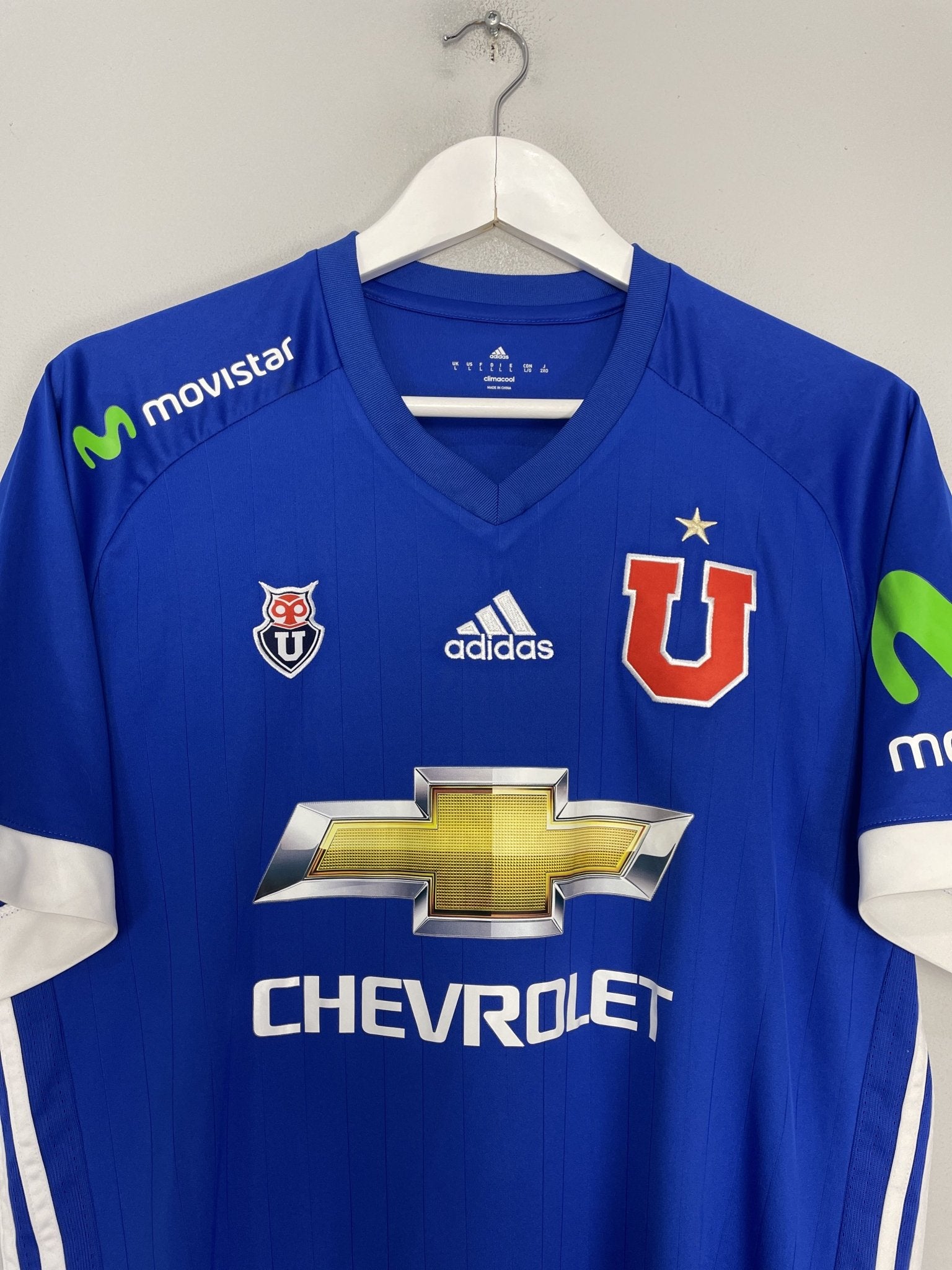 Shop 2017 UNIVERSIDAD DE CHILE HOME SHIRT (L) ADIDAS, classic football shirts, vintage football shirts & retro soccer jerseys at Cult Kits