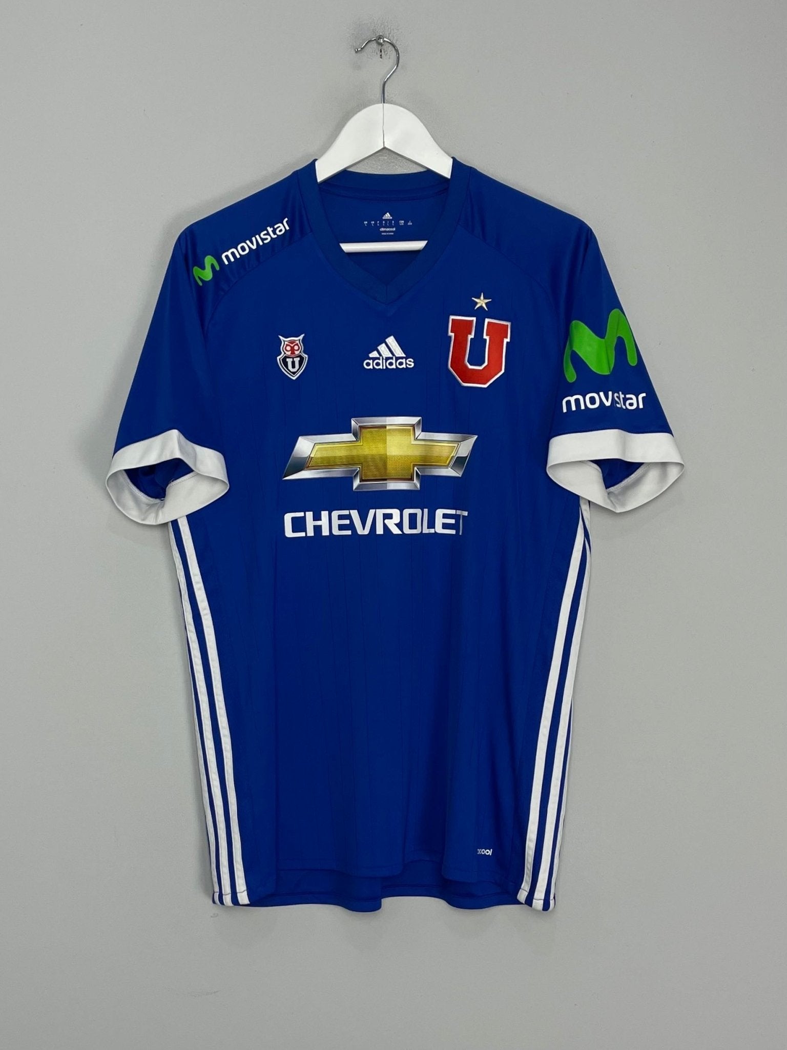 Shop 2017 UNIVERSIDAD DE CHILE HOME SHIRT (L) ADIDAS, classic football shirts, vintage football shirts & retro soccer jerseys at Cult Kits