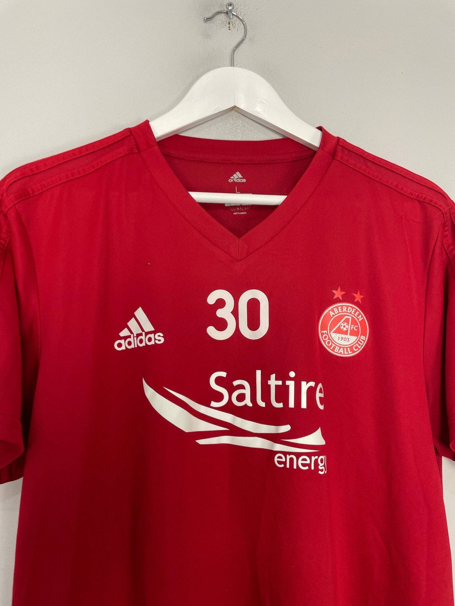 Shop 2017/18 ABERDEEN #30 TRAINING SHIRT (L) ADIDAS, classic football shirts, vintage football shirts & retro soccer jerseys at Cult Kits
