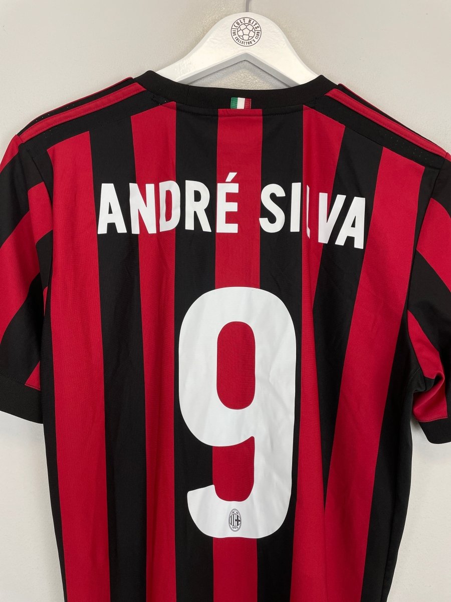 2017/18 AC MILAN ANDRE SILVA 9 HOME SHIRT (M) ADIDAS - Cult Kits - Medium - Buy Vintage Football Shirts, Authentic Retro Football Shirts For Sale, Classic Football Shirts & Soccer Jersey