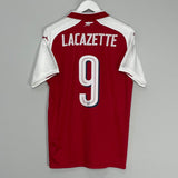 Shop 2017/18 ARSENAL LACAZETTE #9 HOME SHIRT (M) PUMA, classic football shirts, vintage football shirts & retro soccer jerseys at Cult Kits