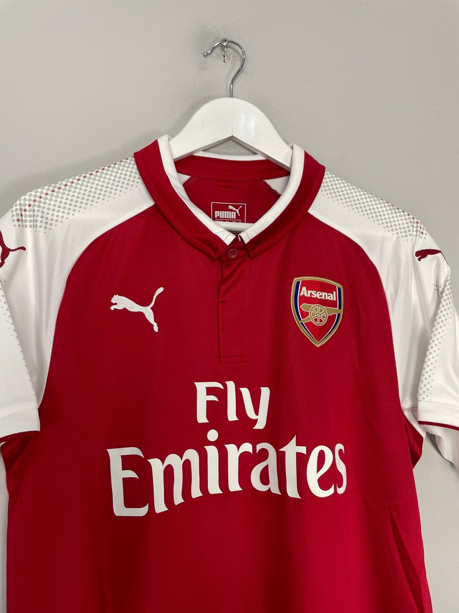 Shop 2017/18 ARSENAL LACAZETTE #9 HOME SHIRT (M) PUMA, classic football shirts, vintage football shirts & retro soccer jerseys at Cult Kits