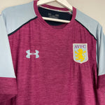 Shop 2017/18 ASTON VILLA TRAINING SHIRT (XL) UNDER ARMOUR, classic football shirts, vintage football shirts & retro soccer jerseys at Cult Kits