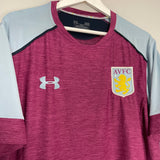 Shop 2017/18 ASTON VILLA TRAINING SHIRT (XL) UNDER ARMOUR, classic football shirts, vintage football shirts & retro soccer jerseys at Cult Kits
