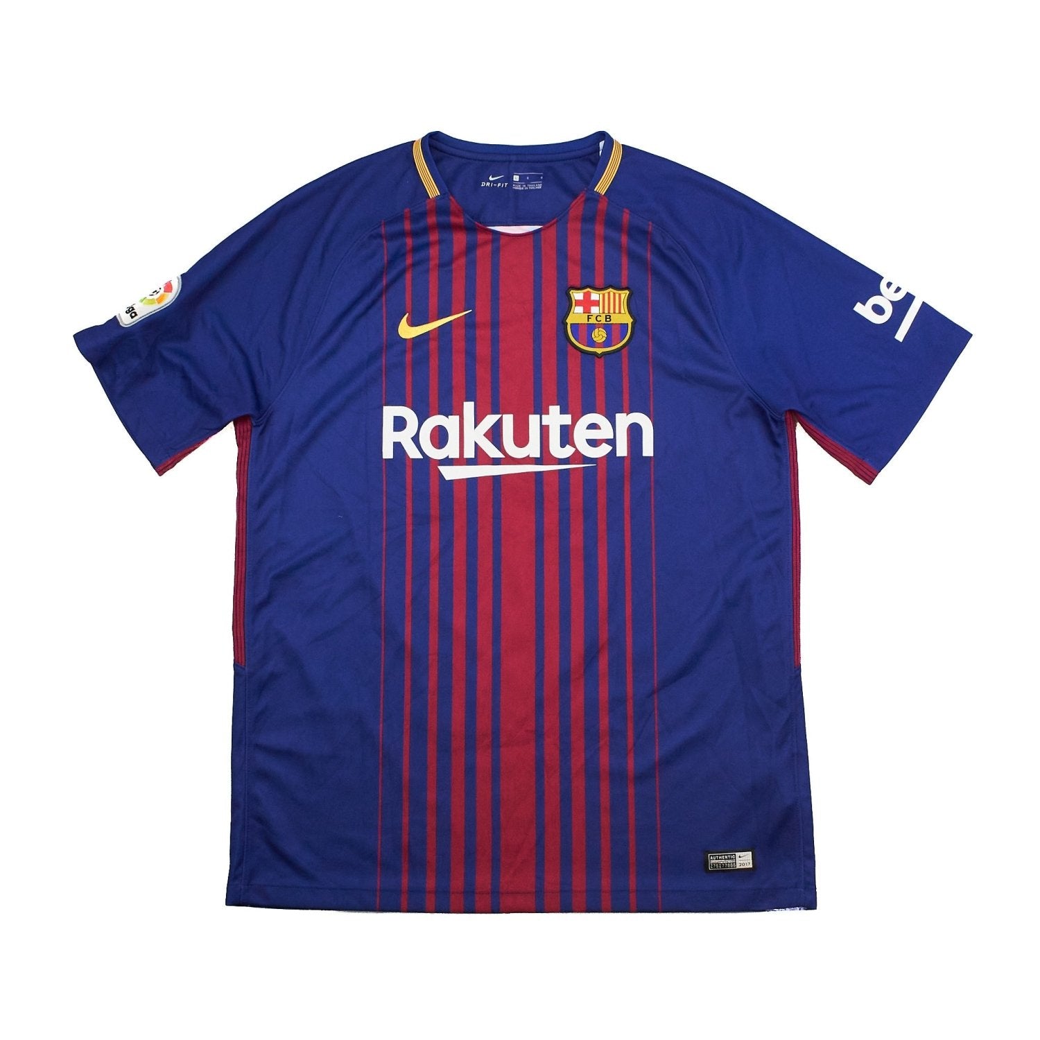 Buy 2017/18 Barcelona 11 Home Shirt (L) Nike ~ Free worldwide shipping ~ Authentic Vintage Football Shirts from Cult Kits