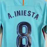 2017/18 BARCELONA INIESTA 8 AWAY SHIRT (S) NIKE - Cult Kits - Small - Buy Vintage Football Shirts, Authentic Retro Football Shirts For Sale, Classic Football Shirts & Soccer Jersey