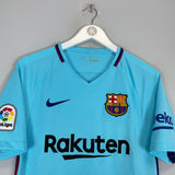 Shop 2017/18 BARCELONA MESSI #10 AWAY SHIRT (S) NIKE, classic football shirts, vintage football shirts & retro soccer jerseys at Cult Kits