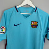 Shop 2017/18 BARCELONA MESSI #10 AWAY SHIRT (S) NIKE, classic football shirts, vintage football shirts & retro soccer jerseys at Cult Kits