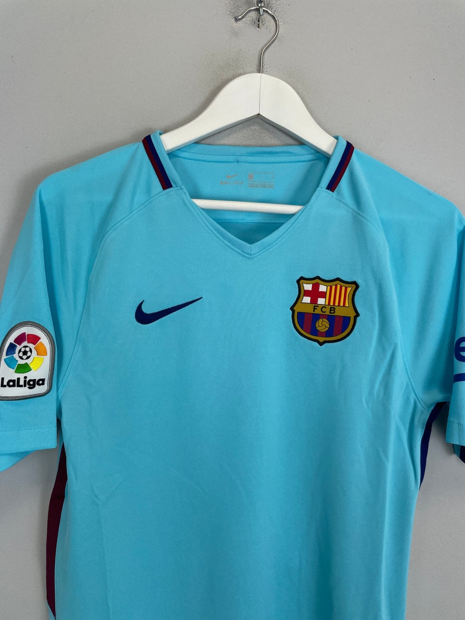 Shop 2017/18 BARCELONA MESSI #10 AWAY SHIRT (S) NIKE, classic football shirts, vintage football shirts & retro soccer jerseys at Cult Kits