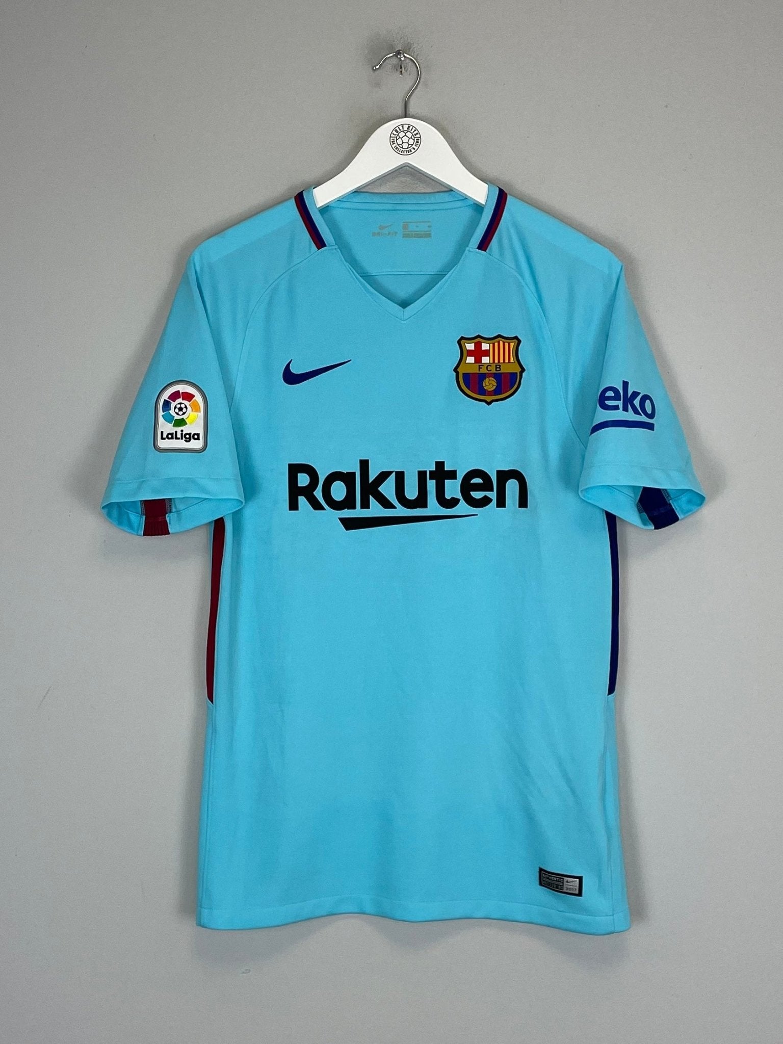 Shop 2017/18 BARCELONA MESSI #10 AWAY SHIRT (S) NIKE, classic football shirts, vintage football shirts & retro soccer jerseys at Cult Kits