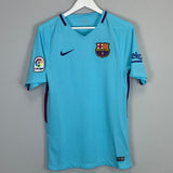 Shop 2017/18 BARCELONA MESSI #10 AWAY SHIRT (S) NIKE, classic football shirts, vintage football shirts & retro soccer jerseys at Cult Kits