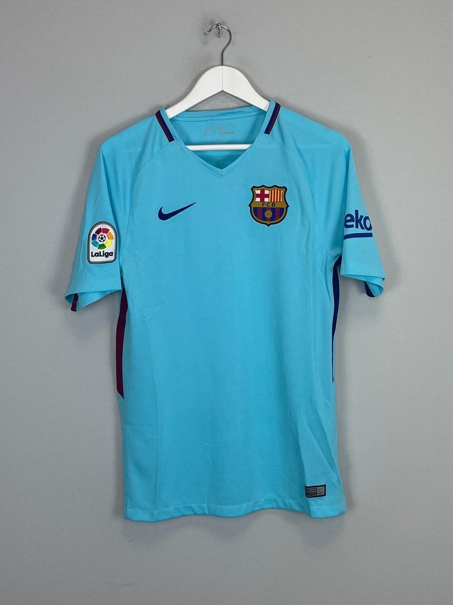Shop 2017/18 BARCELONA MESSI #10 AWAY SHIRT (S) NIKE, classic football shirts, vintage football shirts & retro soccer jerseys at Cult Kits