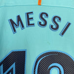 Shop 2017/18 BARCELONA MESSI #10 AWAY SHIRT (XL) NIKE, classic football shirts, vintage football shirts & retro soccer jerseys at Cult Kits