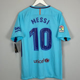 Shop 2017/18 BARCELONA MESSI #10 *BNWT* AWAY SHIRT (M) NIKE, classic football shirts, vintage football shirts & retro soccer jerseys at Cult Kits