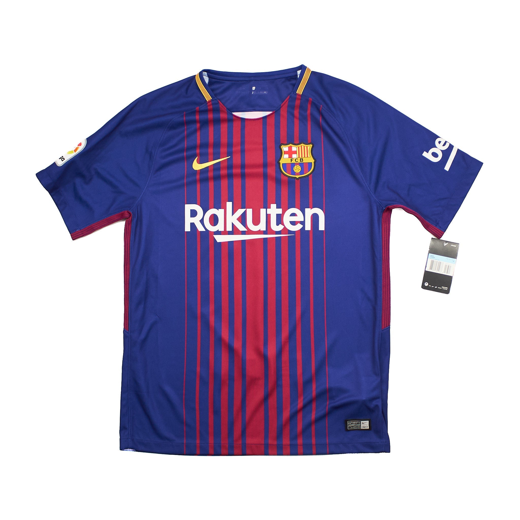 Buy 2017/18 Barcelona Messi 10 BNWT Home Shirt (M) Nike ~ Free worldwide shipping ~ Authentic Vintage Football Shirts from Cult Kits