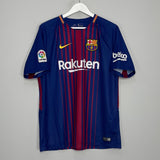 Shop 2017/18 BARCELONA MESSI #10 HOME SHIRT (L) NIKE, classic football shirts, vintage football shirts & retro soccer jerseys at Cult Kits