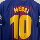 Shop 2017/18 BARCELONA MESSI #10 HOME SHIRT (L) NIKE, classic football shirts, vintage football shirts & retro soccer jerseys at Cult Kits