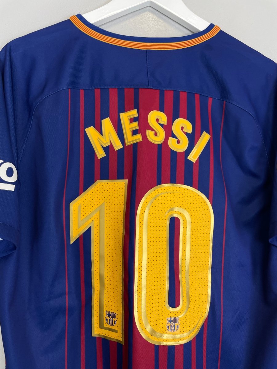 2017/18 BARCELONA MESSI 10 HOME SHIRT (L) NIKE - Cult Kits - Large - Buy Vintage Football Shirts, Authentic Retro Football Shirts For Sale, Classic Football Shirts & Soccer Jersey