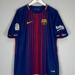 2017/18 BARCELONA MESSI 10 HOME SHIRT (L) NIKE - Cult Kits - Large - Buy Vintage Football Shirts, Authentic Retro Football Shirts For Sale, Classic Football Shirts & Soccer Jersey