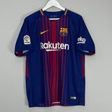 Shop 2017/18 BARCELONA MESSI #10 HOME SHIRT (L) NIKE, classic football shirts, vintage football shirts & retro soccer jerseys at Cult Kits