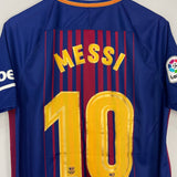 Shop 2017/18 BARCELONA MESSI #10 HOME SHIRT (M) NIKE, classic football shirts, vintage football shirts & retro soccer jerseys at Cult Kits