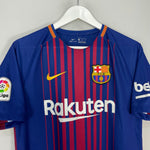 Shop 2017/18 BARCELONA MESSI #10 HOME SHIRT (M) NIKE, classic football shirts, vintage football shirts & retro soccer jerseys at Cult Kits