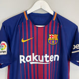 Shop 2017/18 BARCELONA MESSI #10 HOME SHIRT (S) NIKE, classic football shirts, vintage football shirts & retro soccer jerseys at Cult Kits