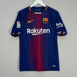 Shop 2017/18 BARCELONA MESSI #10 HOME SHIRT (S) NIKE, classic football shirts, vintage football shirts & retro soccer jerseys at Cult Kits