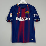 Shop 2017/18 BARCELONA MESSI #10 HOME SHIRT (S) NIKE, classic football shirts, vintage football shirts & retro soccer jerseys at Cult Kits