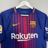 Shop 2017/18 BARCELONA MESSI #10 HOME SHIRT (S) NIKE, classic football shirts, vintage football shirts & retro soccer jerseys at Cult Kits