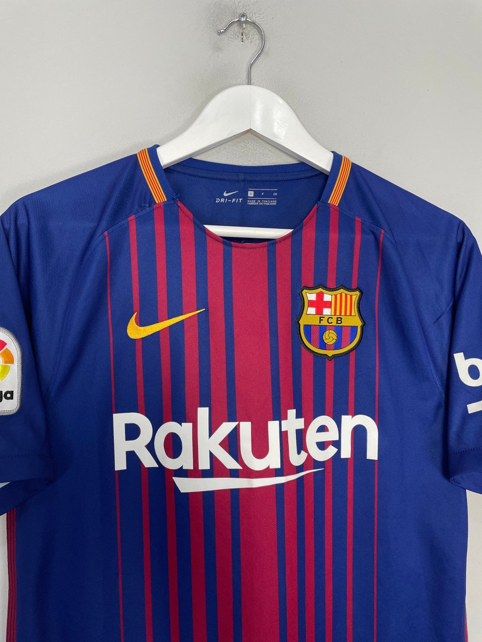 Shop 2017/18 BARCELONA MESSI #10 HOME SHIRT (S) NIKE, classic football shirts, vintage football shirts & retro soccer jerseys at Cult Kits