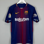 Shop 2017/18 BARCELONA MESSI #10 HOME SHIRT (S) NIKE, classic football shirts, vintage football shirts & retro soccer jerseys at Cult Kits