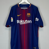 Shop 2017/18 BARCELONA MESSI #10 HOME SHIRT (XL) NIKE, classic football shirts, vintage football shirts & retro soccer jerseys at Cult Kits