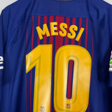 Shop 2017/18 BARCELONA MESSI #10 HOME SHIRT (XL) NIKE, classic football shirts, vintage football shirts & retro soccer jerseys at Cult Kits