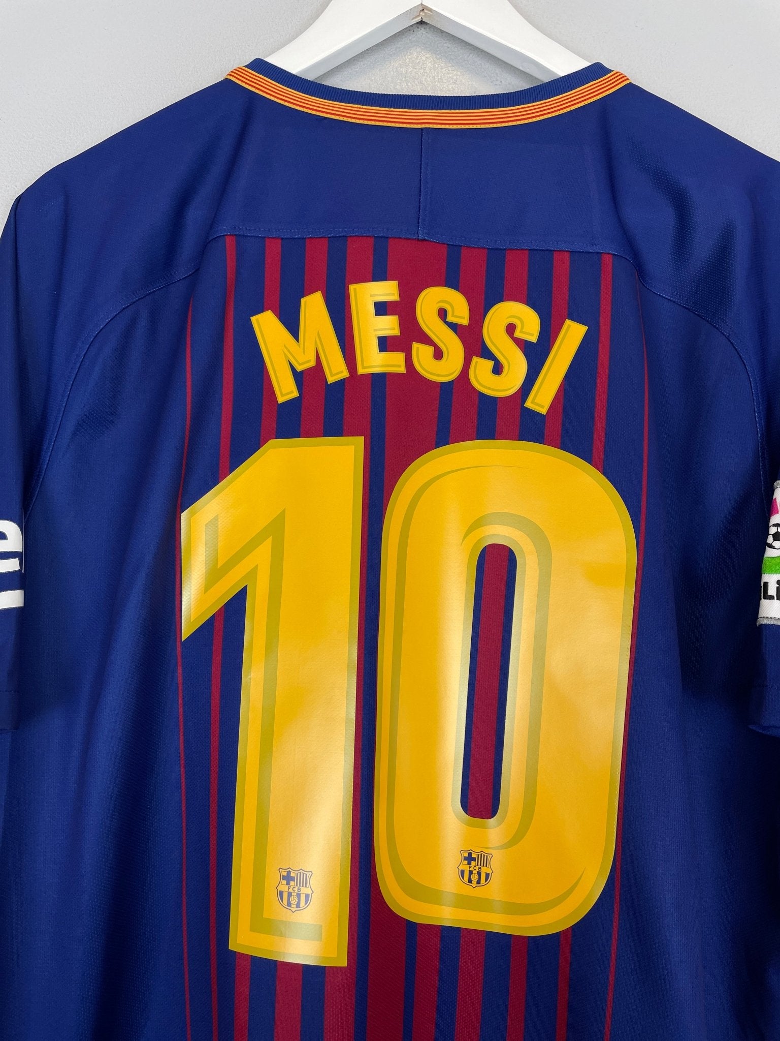 Shop 2017/18 BARCELONA MESSI #10 HOME SHIRT (XL) NIKE, classic football shirts, vintage football shirts & retro soccer jerseys at Cult Kits