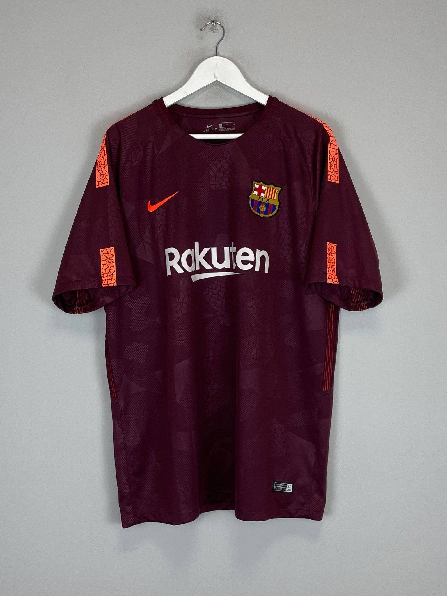 Shop 2017/18 BARCELONA THIRD SHIRT (XL) NIKE, classic football shirts, vintage football shirts & retro soccer jerseys at Cult Kits