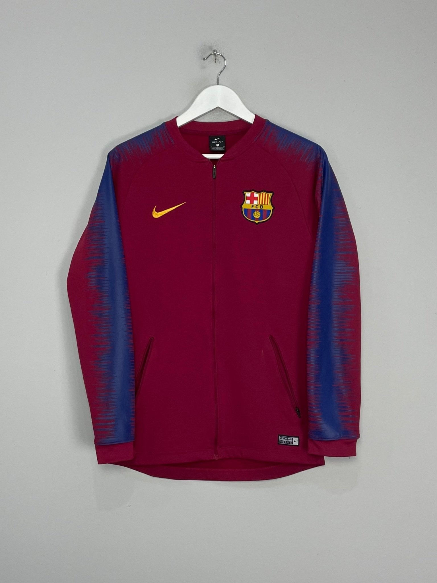Shop 2017/18 BARCELONA TRACK JACKET (S) NIKE, classic football shirts, vintage football shirts & retro soccer jerseys at Cult Kits