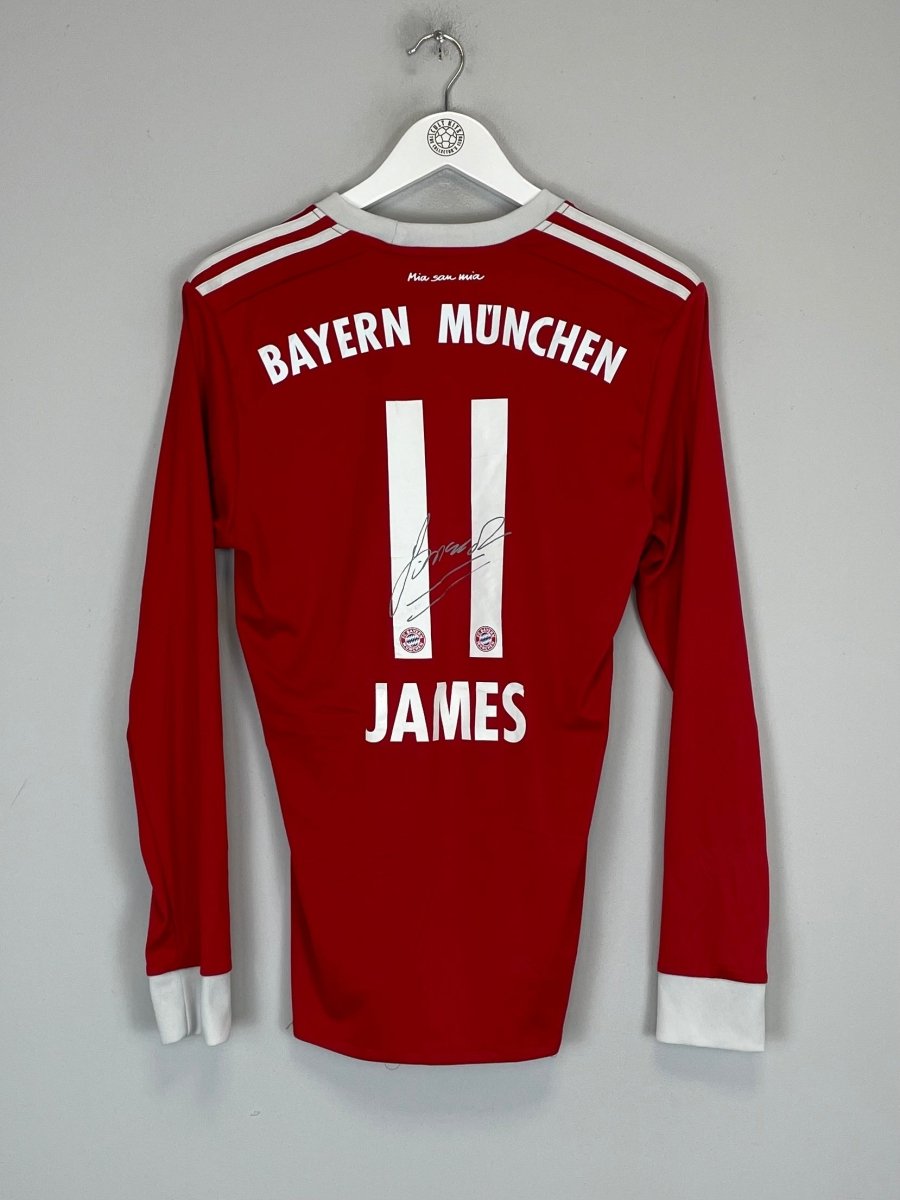 2017/18 BAYERN MUNICH JAMES 11 *SIGNED* L/S HOME SHIRT (S) ADIDAS - Cult Kits - Small - Buy Vintage Football Shirts, Authentic Retro Football Shirts For Sale, Classic Football Shirts & Soccer Jersey