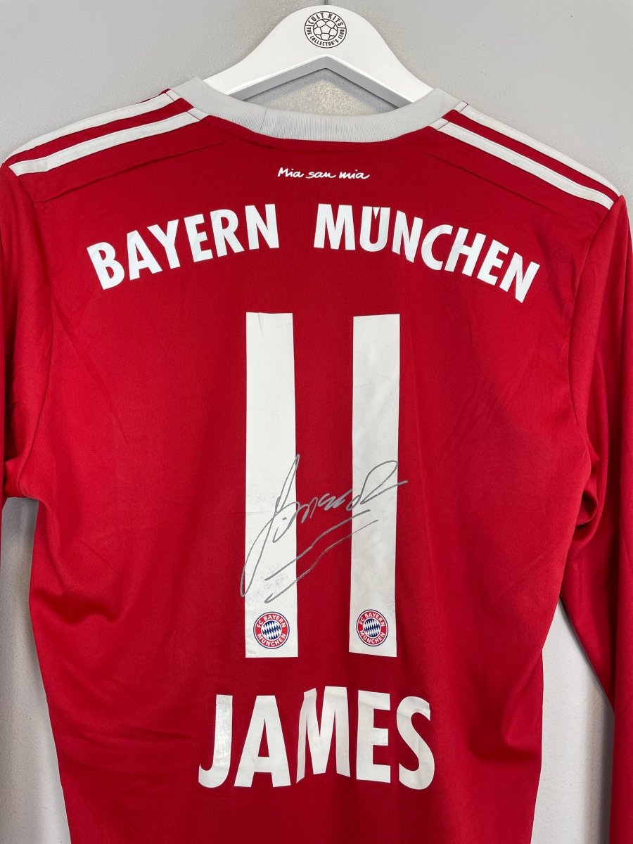 2017/18 BAYERN MUNICH JAMES 11 *SIGNED* L/S HOME SHIRT (S) ADIDAS - Cult Kits - Small - Buy Vintage Football Shirts, Authentic Retro Football Shirts For Sale, Classic Football Shirts & Soccer Jersey