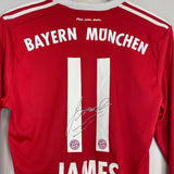 2017/18 BAYERN MUNICH JAMES 11 *SIGNED* L/S HOME SHIRT (S) ADIDAS - Cult Kits - Small - Buy Vintage Football Shirts, Authentic Retro Football Shirts For Sale, Classic Football Shirts & Soccer Jersey