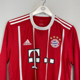 2017/18 BAYERN MUNICH JAMES 11 *SIGNED* L/S HOME SHIRT (S) ADIDAS - Cult Kits - Small - Buy Vintage Football Shirts, Authentic Retro Football Shirts For Sale, Classic Football Shirts & Soccer Jersey