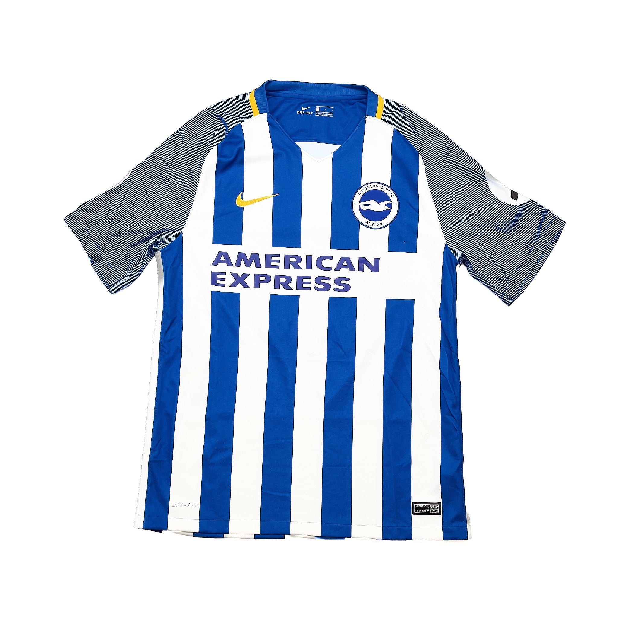 Buy 2017/18 Brighton Dunk 5 *Match Issue* Home Shirt (L) Nike ~ Free worldwide shipping ~ Authentic Vintage Football Shirts from Cult Kits