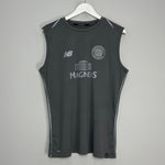 Shop 2017/18 CELTIC TRAINING VEST (L) NEW BALANCE, classic football shirts, vintage football shirts & retro soccer jerseys at Cult Kits