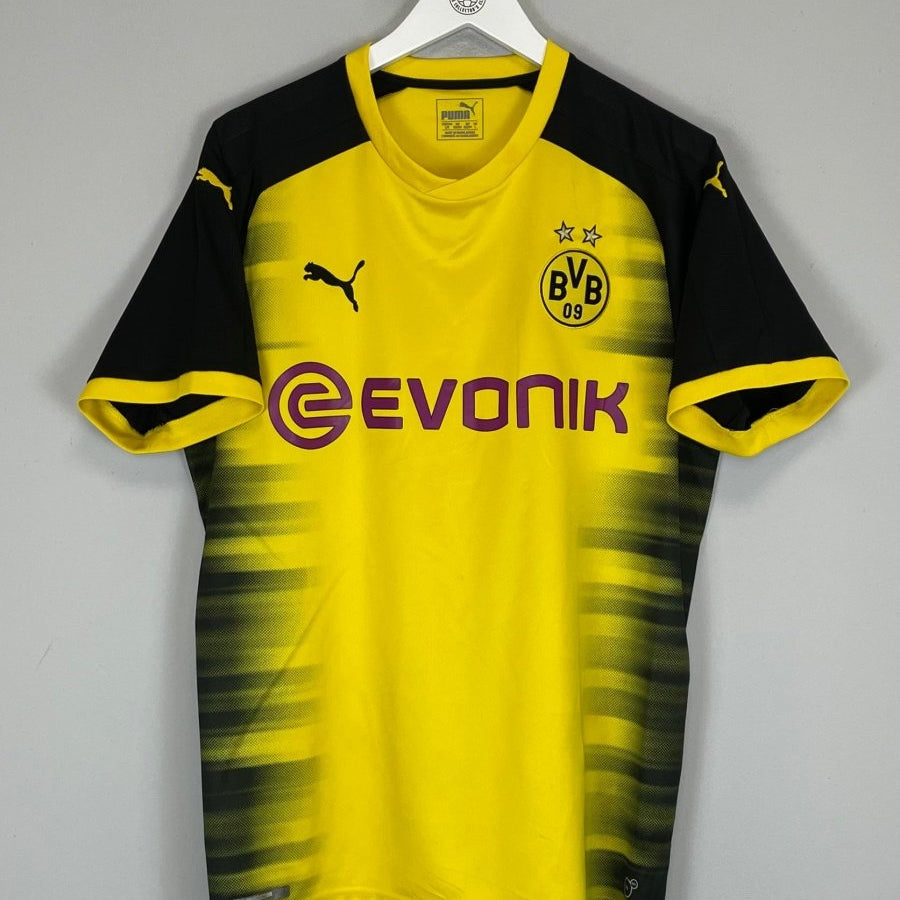 2017/18 DORTMUND EUROPEAN HOME SHIRT (L) PUMA - Cult Kits - Large - Buy Vintage Football Shirts, Authentic Retro Football Shirts For Sale, Classic Football Shirts & Soccer Jersey