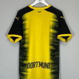 2017/18 DORTMUND EUROPEAN HOME SHIRT (L) PUMA - Cult Kits - Large - Buy Vintage Football Shirts, Authentic Retro Football Shirts For Sale, Classic Football Shirts & Soccer Jersey