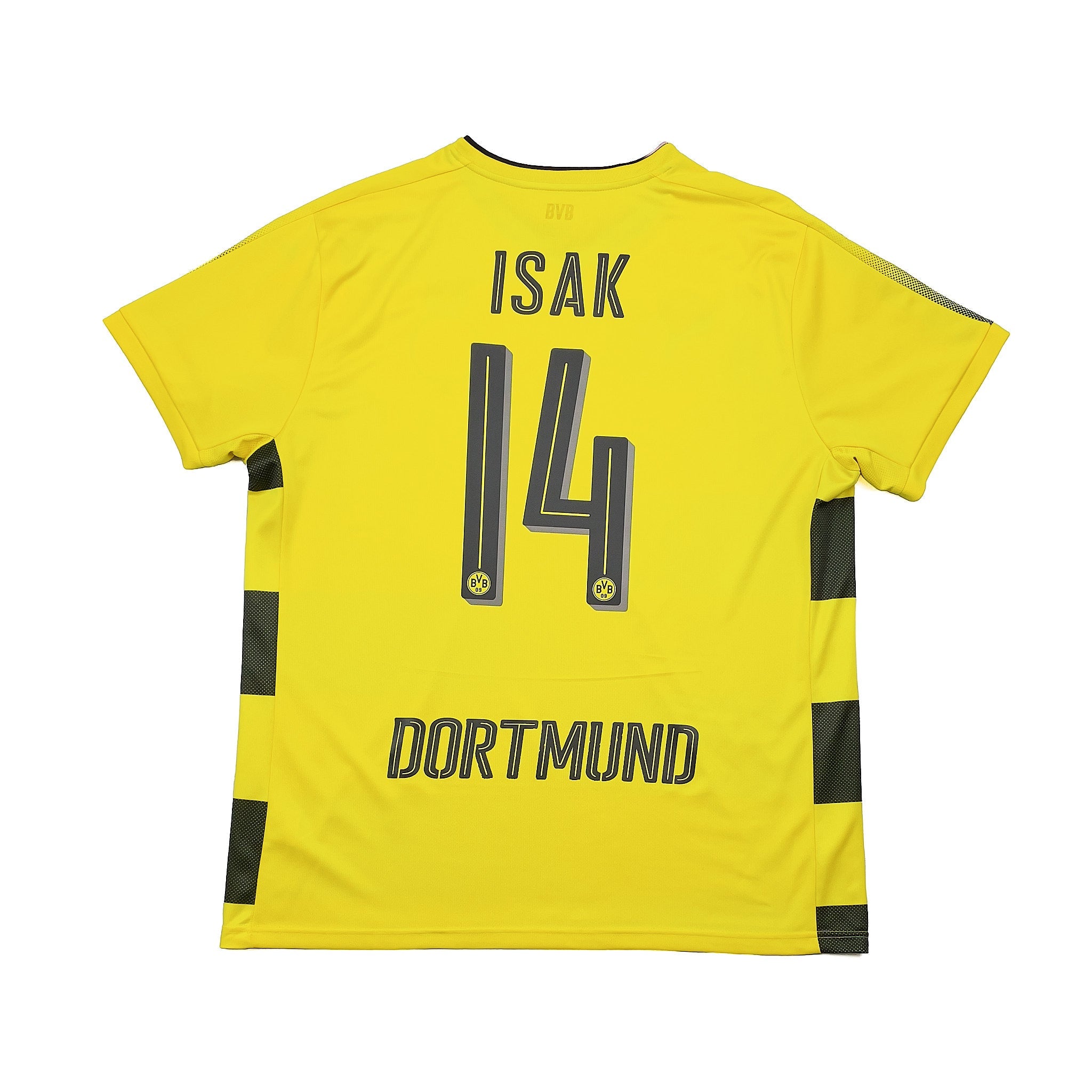 Buy 2017/18 Dortmund Isak 14 Home Shirt (XL) Puma ~ Free worldwide shipping ~ Authentic Vintage Football Shirts from Cult Kits