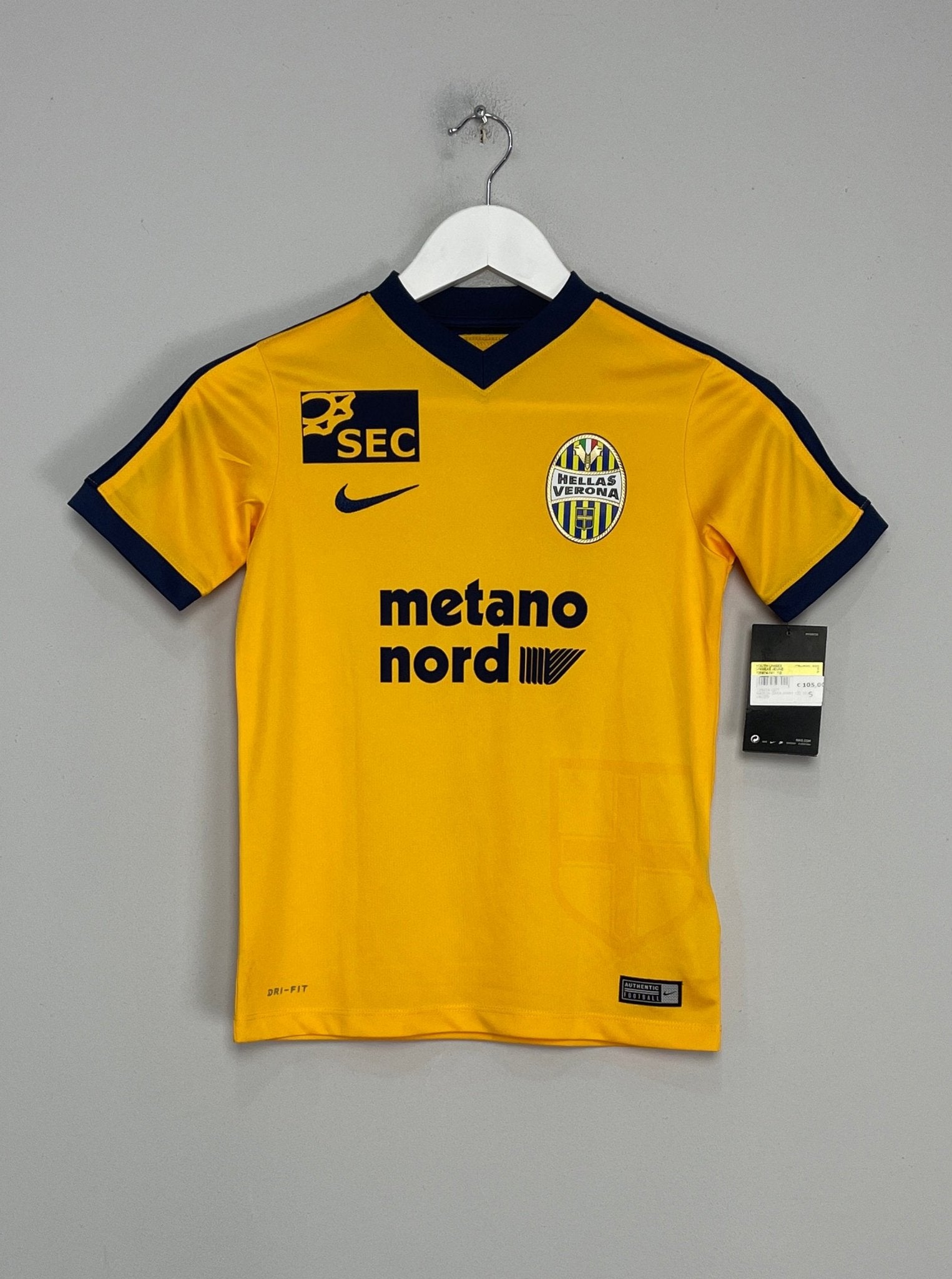 Shop 2017/18 HELLAS VERONA VALOTI #27 *SIGNED* BNWT AWAY SHIRT (S.KIDS) NIKE, classic football shirts, vintage football shirts & retro soccer jerseys at Cult Kits