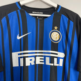 Shop 2017/18 INTER MILAN *BNWT* HOME SHIRT (XL) NIKE, classic football shirts, vintage football shirts & retro soccer jerseys at Cult Kits