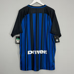 Shop 2017/18 INTER MILAN *BNWT* HOME SHIRT (XL) NIKE, classic football shirts, vintage football shirts & retro soccer jerseys at Cult Kits