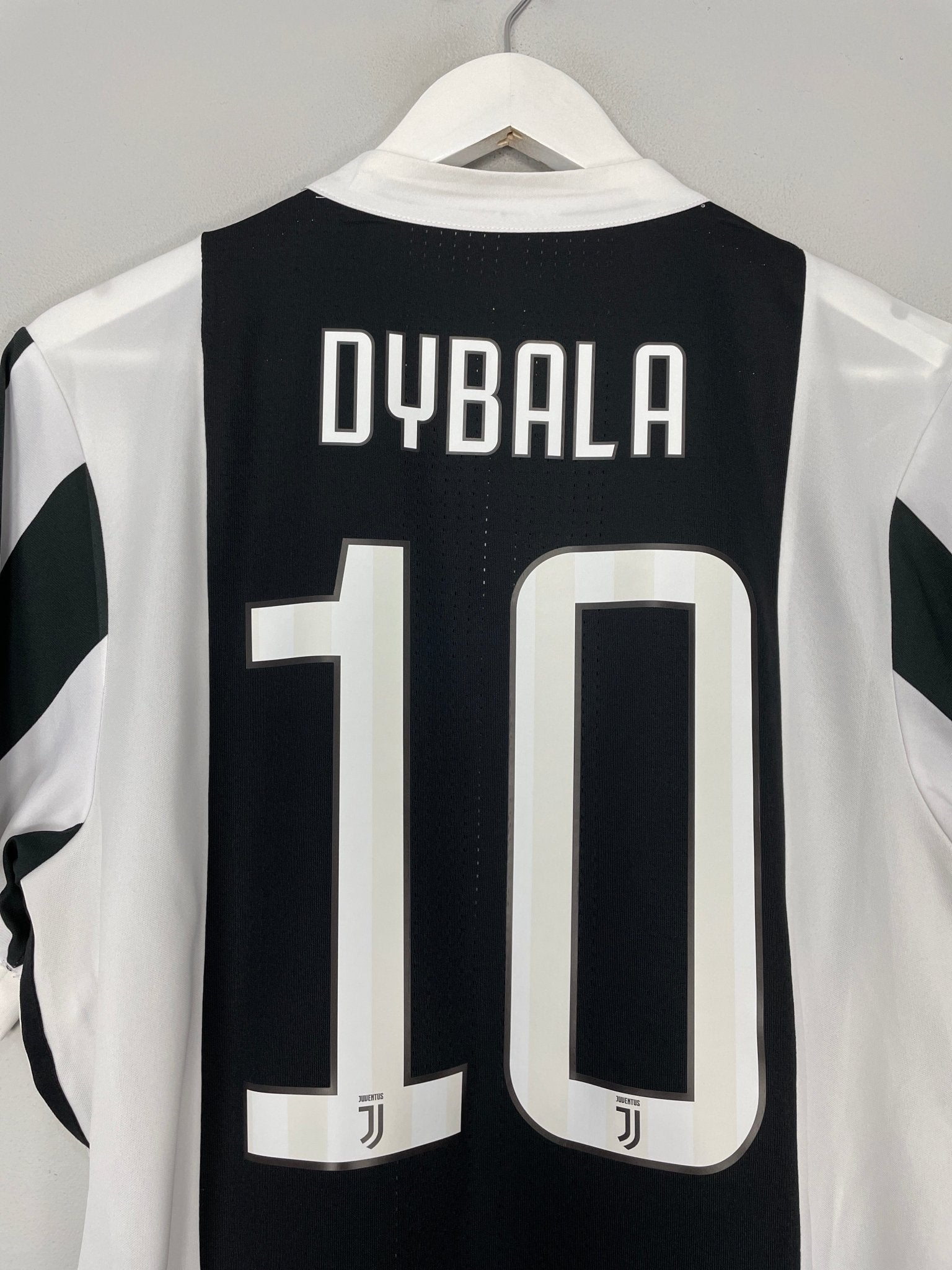 Shop 2017/18 JUVENTUS DYBALA #10 *AUTHENTIC* HOME SHIRT (L) ADIDAS, classic football shirts, vintage football shirts & retro soccer jerseys at Cult Kits